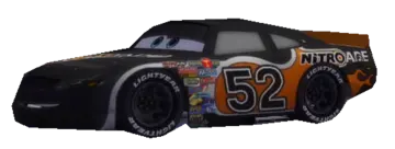a car with the number 32 on it's side