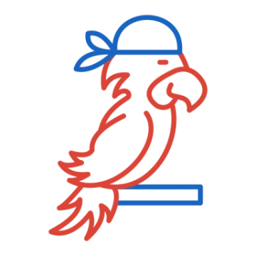 a bird with a hat on it's head