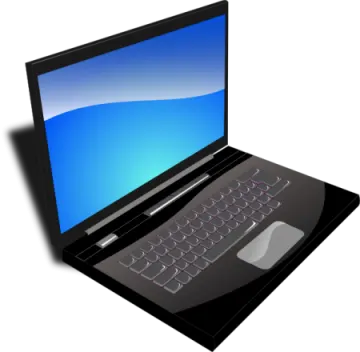 a laptop with a mouse on it