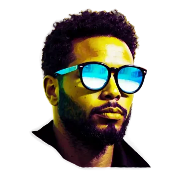 a man with curly hair