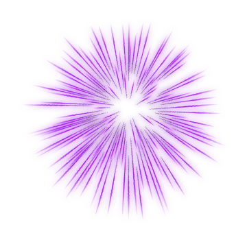 a purple star burst on a white background