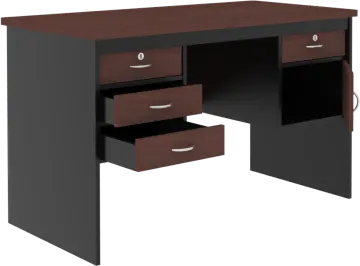 an image of a computer desk with two drawers