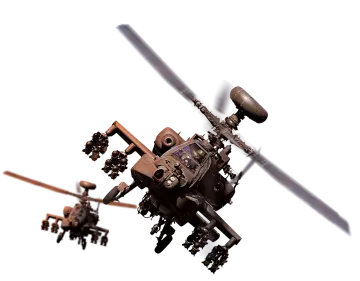 a helicopter flying through the air