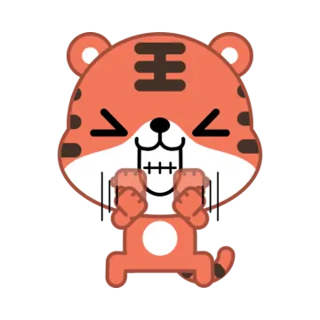a cartoon tiger holding a teddy bear