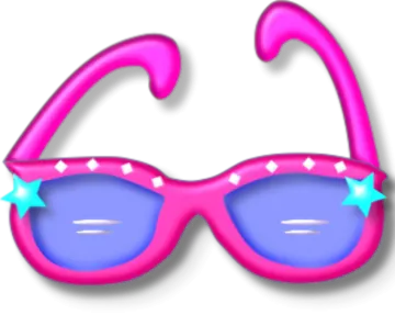 a pair of sunglasses with stars on them