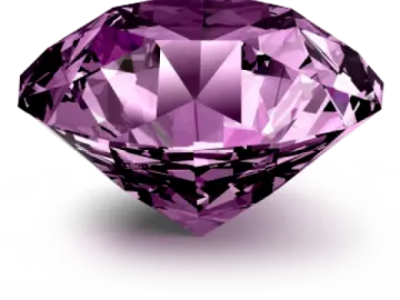 a purple diamond on white background