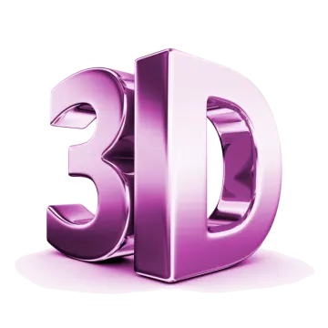 a 3d letter with the letter d on it