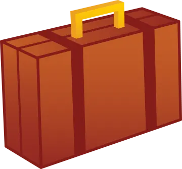 a brown briefcase with a handle