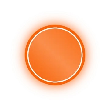 an orange circle on a white background