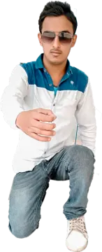 a young boy in a white shirt and blue jeans