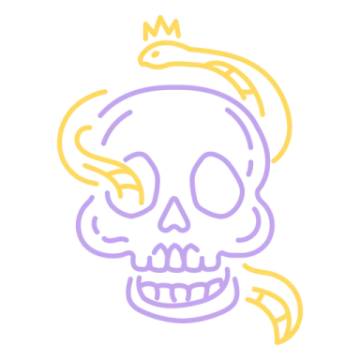 a skull with a crown on its head