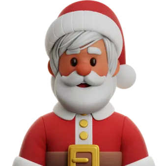 a toy with a santa clause on it