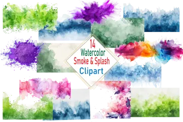 watercolor splash clipart