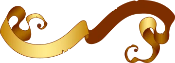 a brown and gold letter m