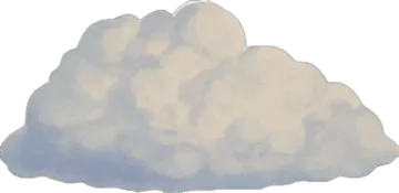 a drawing of a cloud on a white background