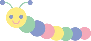 a cartoon cater with colorful stripes