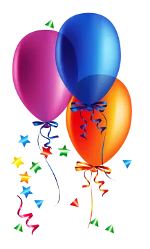 a bunch of balloons on a white background