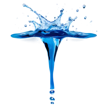 a splash of water on a white background