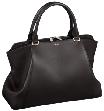 a black handbag on a white background
