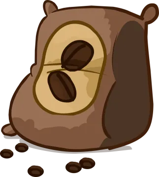 a bag of coffee beans