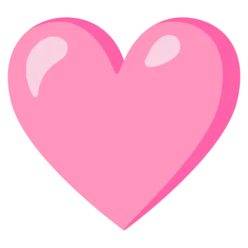 a pink heart