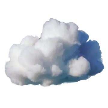 a white cloud is floating in the air