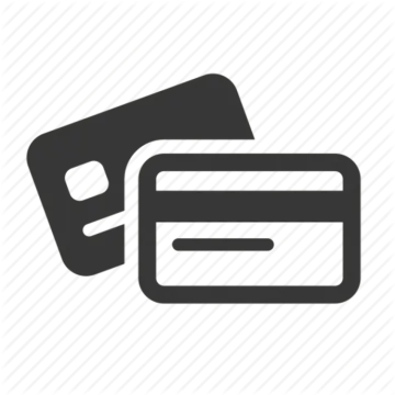 two credit cards icon