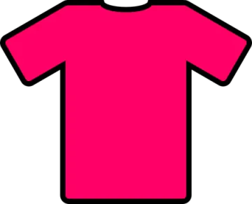 a pink t - shirt