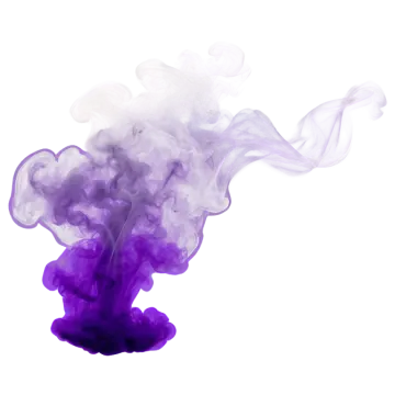 purple and white smoke on a white background