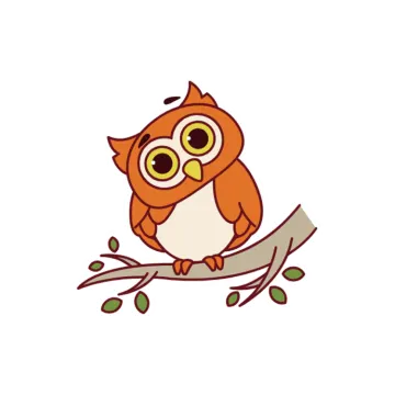 an owl sitting on top of a tree branch