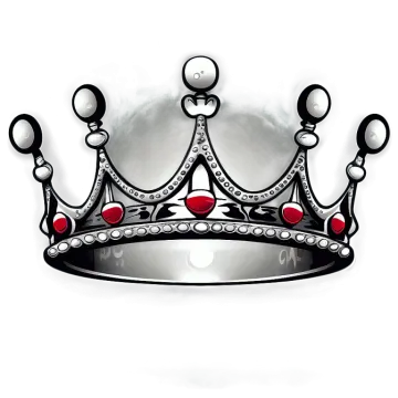 a crown tattoo design on a white background