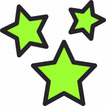 three green stars icon