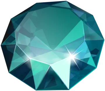 a blue diamond on a white background