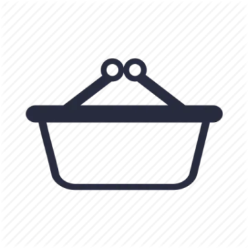 a basket with a handle icon