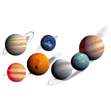 the solar system is shown in this illustration