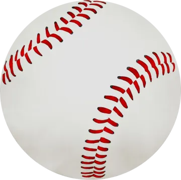 a baseball ball with red stitches on it