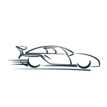 a drawing of a car on a white background