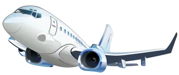 an airplane is flying in the air