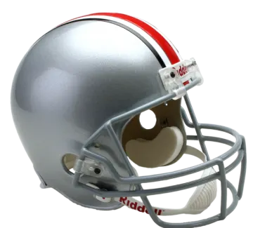 a football helmet on a white background