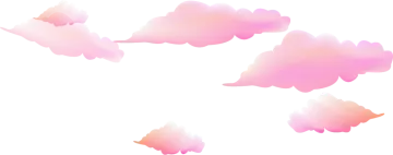 pink clouds png clipart