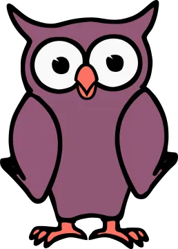 an owl with big eyes