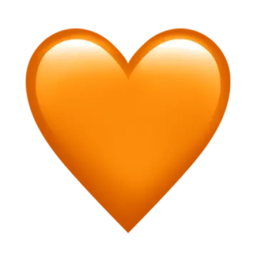 an orange heart icon