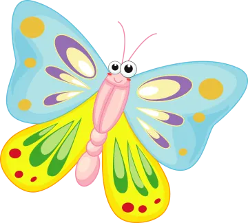 a colorful butterfly clipart