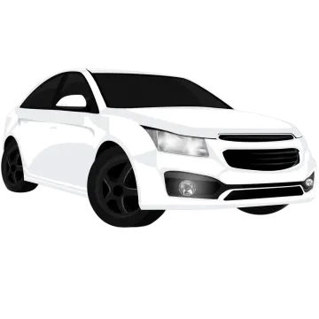 a white car with black rims