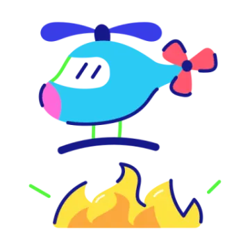 a drawing of a dog with a bow on its head