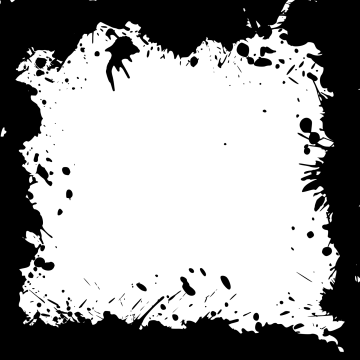 a black and white frame with paint sps