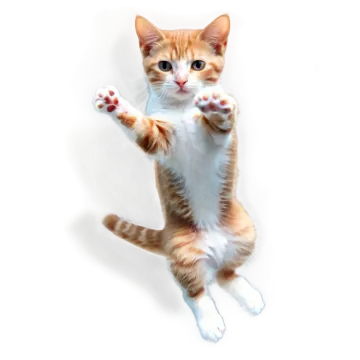 an orange and white cat