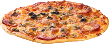 the pizza is round