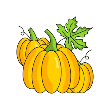 a bunch of pumpkins with green leaves