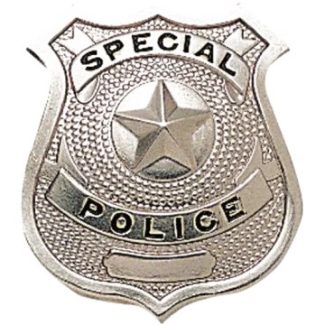 a police badge on a white background